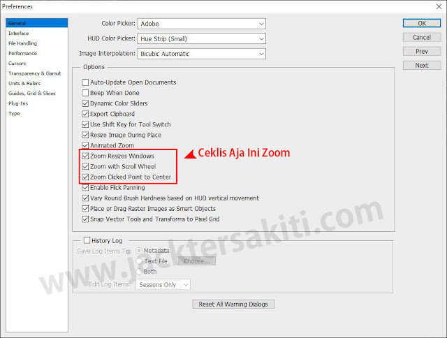 Pengaturan Preference Adobe Photoshop