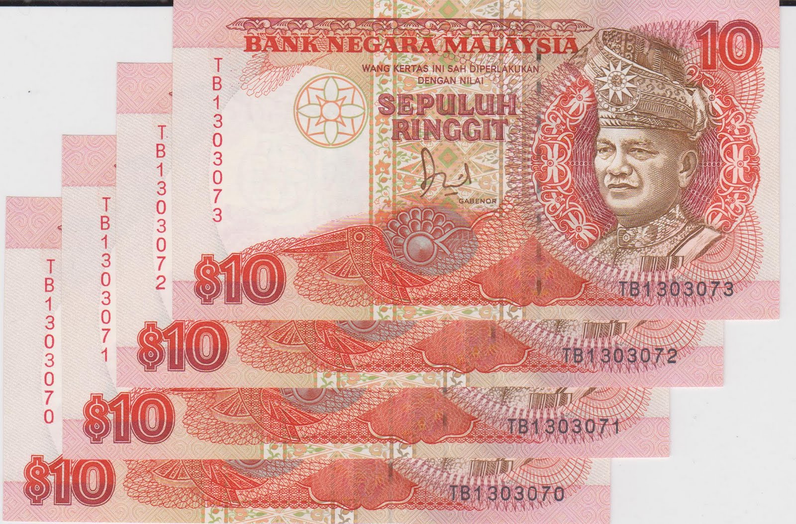 DUIT LAMA BARANG ANTIK Wang Kertas RM10 siri ke 6 