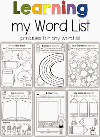 Printables for any Word List