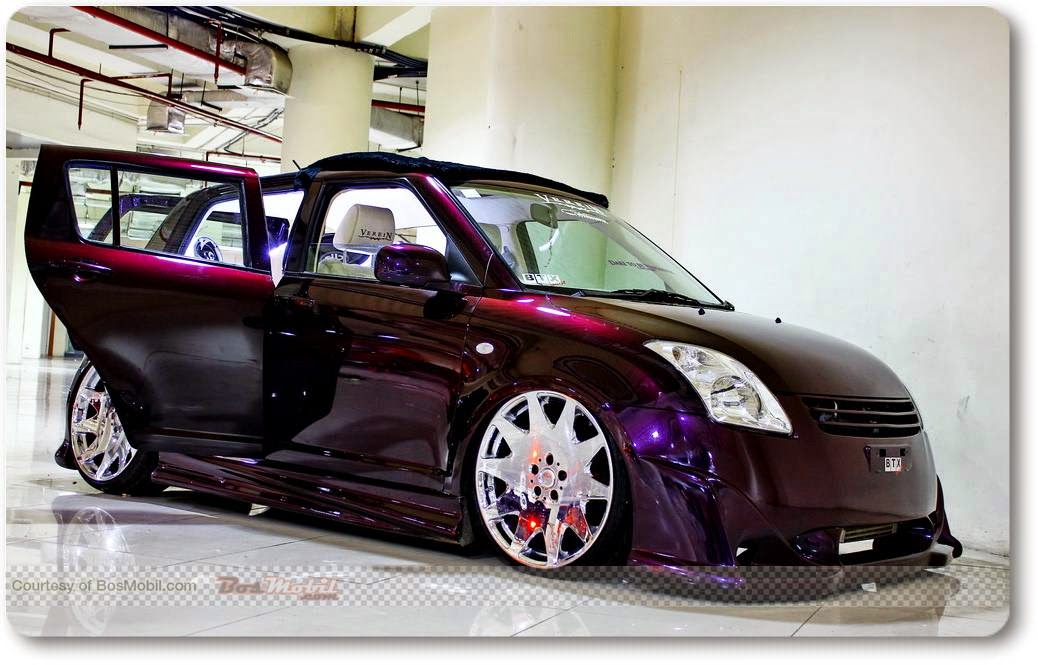 Gambar Mobil Suzuki Swift Modifikasi Elegan Terbaik 2014 