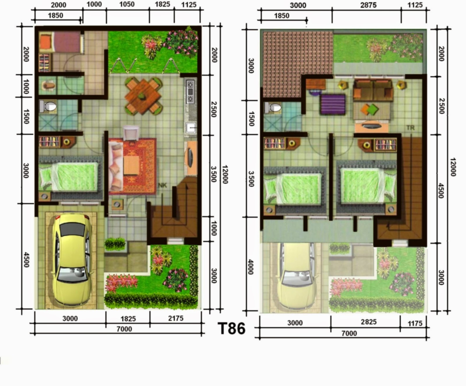 Denah Rumah 2 Lantai 10 X 15 Top Rumah