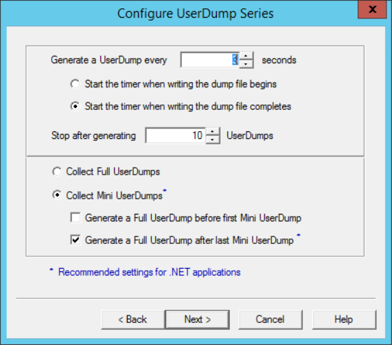 DbgSvc-Configure-UserDump-Series