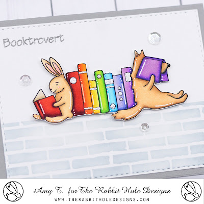 Book Lover Stamp Set illustrated by Tatsiana Zayats, Back Alley Stencil by The Rabbit Hole Designs #therabbitholedesignsllc #therabbitholedesigns #trhd