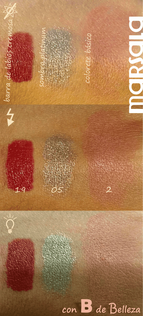 Swatches Marsala Mercadona