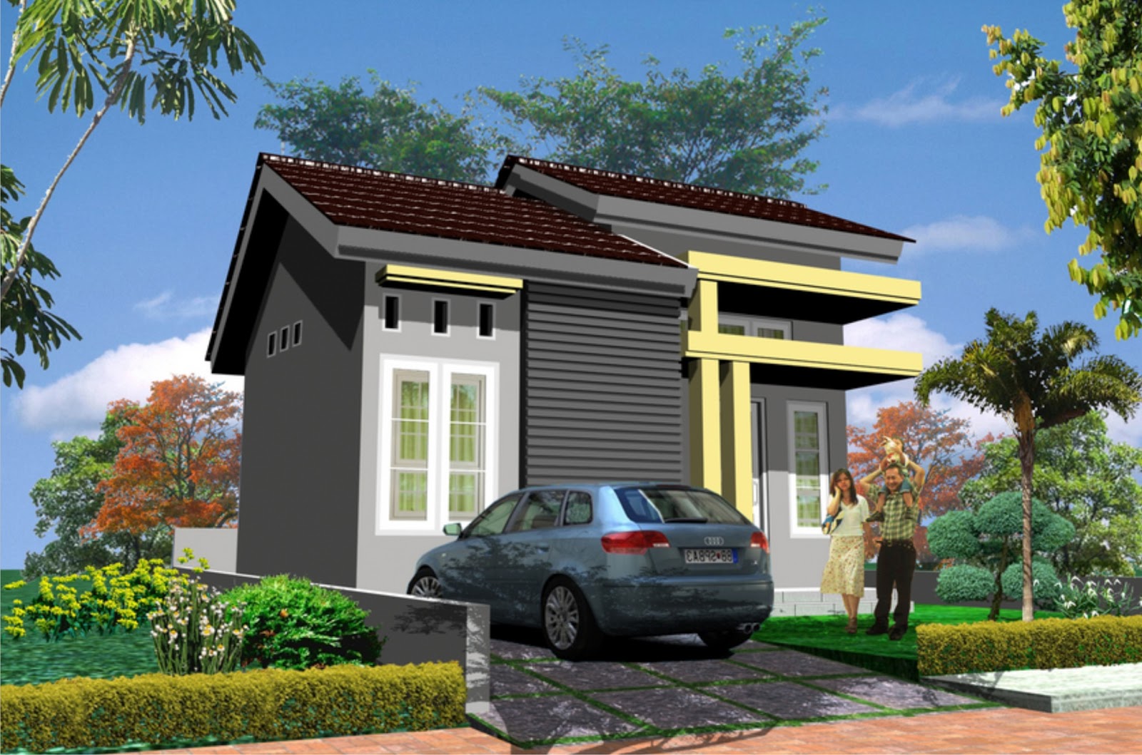 Informasi Desain Rumah Sederhana Dengan 4 Kamar Tidur Prosforjdacom