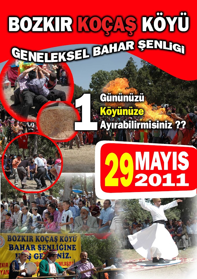 Bozkır Koçaş Köyü Bahar Şenliği 29 Mayıs'ta