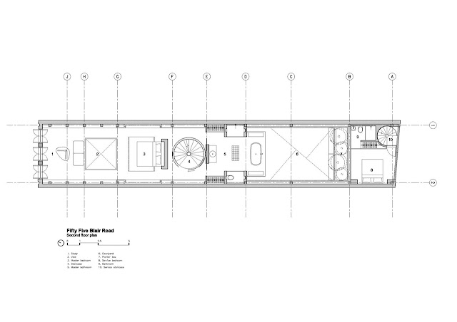 Second floor plan of the minimalist house