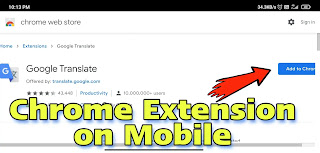 Chrome extensions on mobile