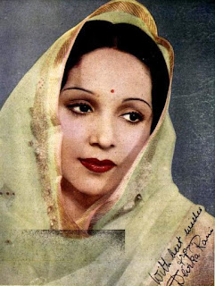 Autographed photo of Devika Rani in 1940