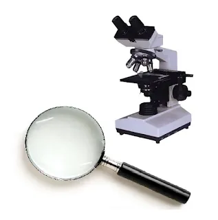 Microscope and Hand lens or simple nicroscope