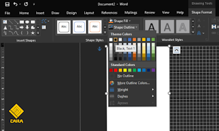 cara membuat foto polaroid di ms word