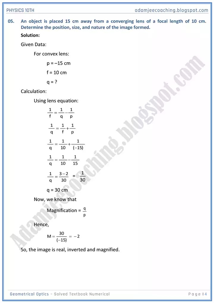 geometrical-optics-solved-textbook-numericals-physics-10th
