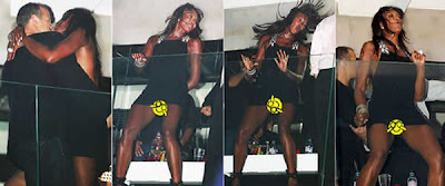 Naomi Campbell sem calcinha na balada