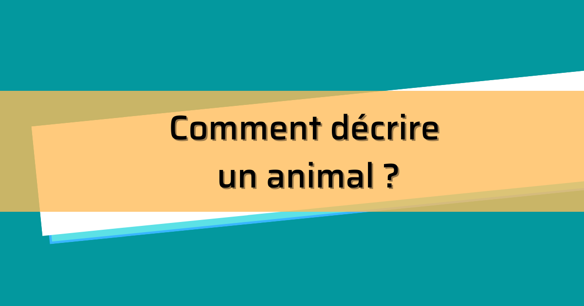 Comment décrire un animal ?