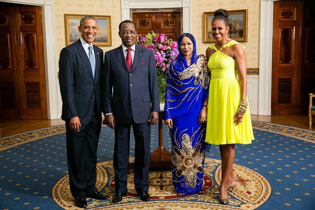 Daawo sawirada:-  Marwada Obama oo Mashquulisay Madaxda Africa iyo Marwooyinkooda ku sugan washington