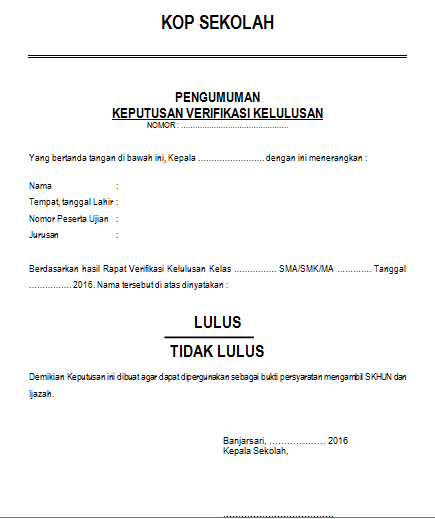 Cara Membuat Surat Kelulusan Mail Merge Kolaborasi 