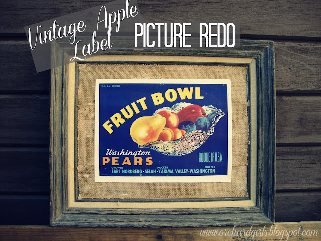 Vintage Apple Label - Picture Redo