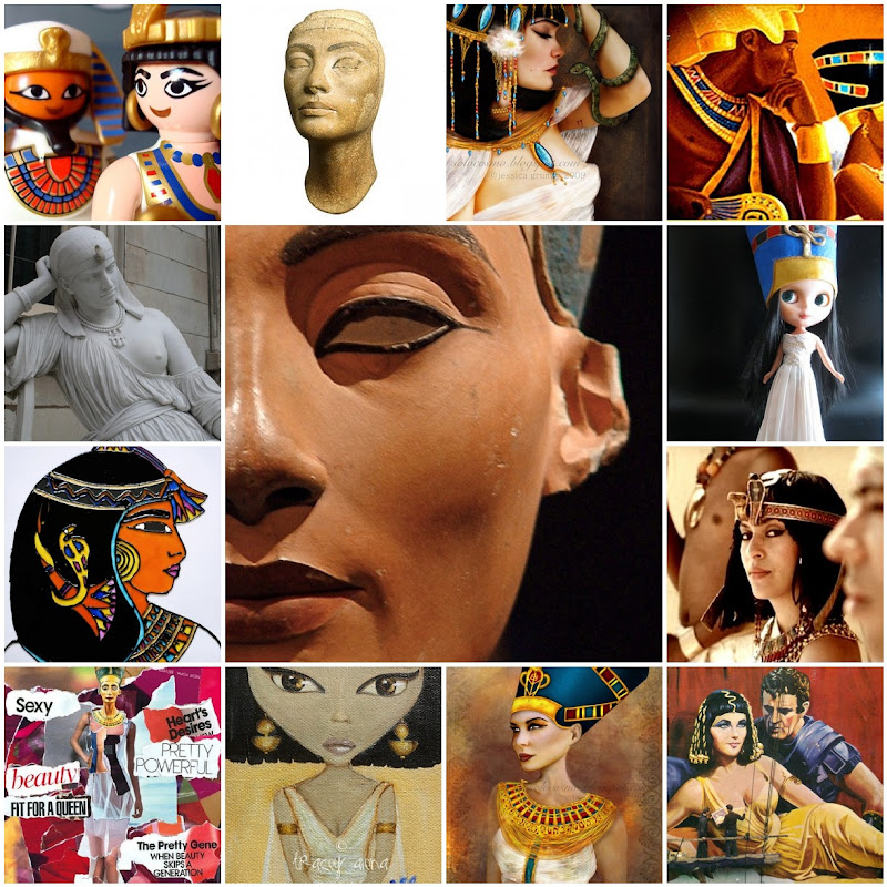 Nefertiti and Cleopatra Photo Collage