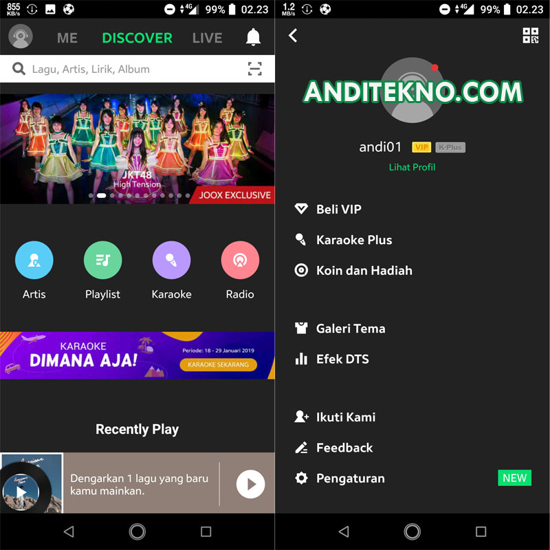 JOOX VIP Mod Apk v4.7.0 Music Premium Terbaru 2019  AndiTekno