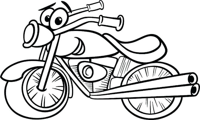 Top 10 Motorcycles Coloring Pages For Vehicles