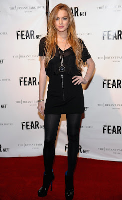 Lindsay Lohan at FEARnet 2nd Anniversary