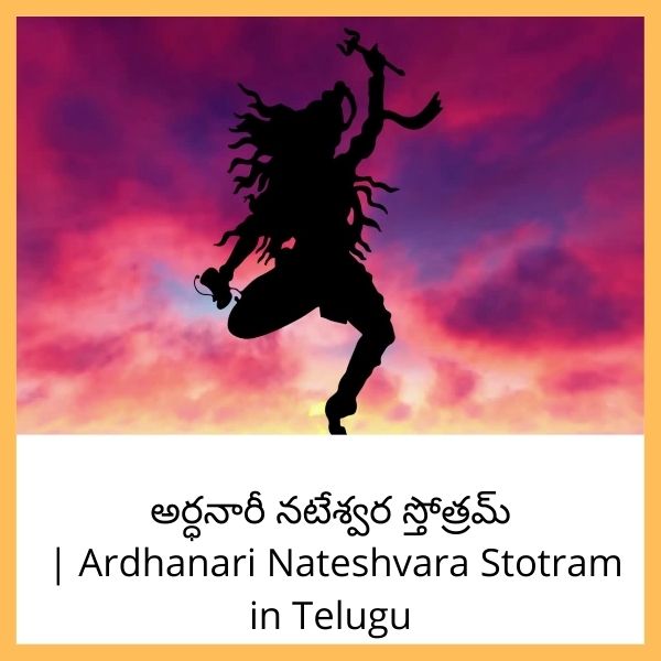 అర్ధనారీ నటేశ్వర స్తోత్రమ్ | Ardhanari Nateshvara Stotram in Telugu