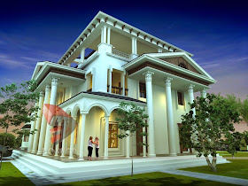 Luxury Bungalow House Plans India