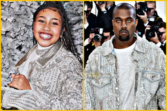 North West's Stylish Nod to Kanye: Reviving Balmain Jacket at Kardashian Christmas Party