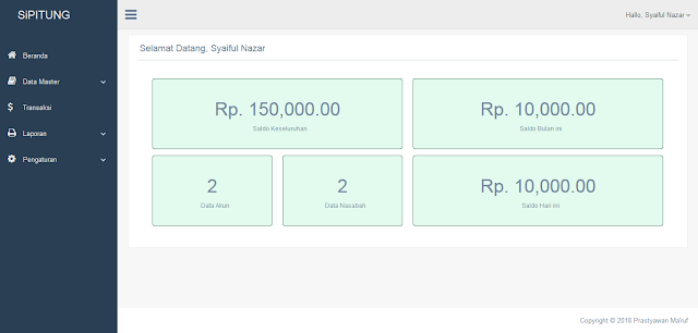 Sistem Informasi Tabungan Murid Sekolah Berbais Web