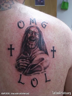 omg lol funny worst jesus maria tattoo