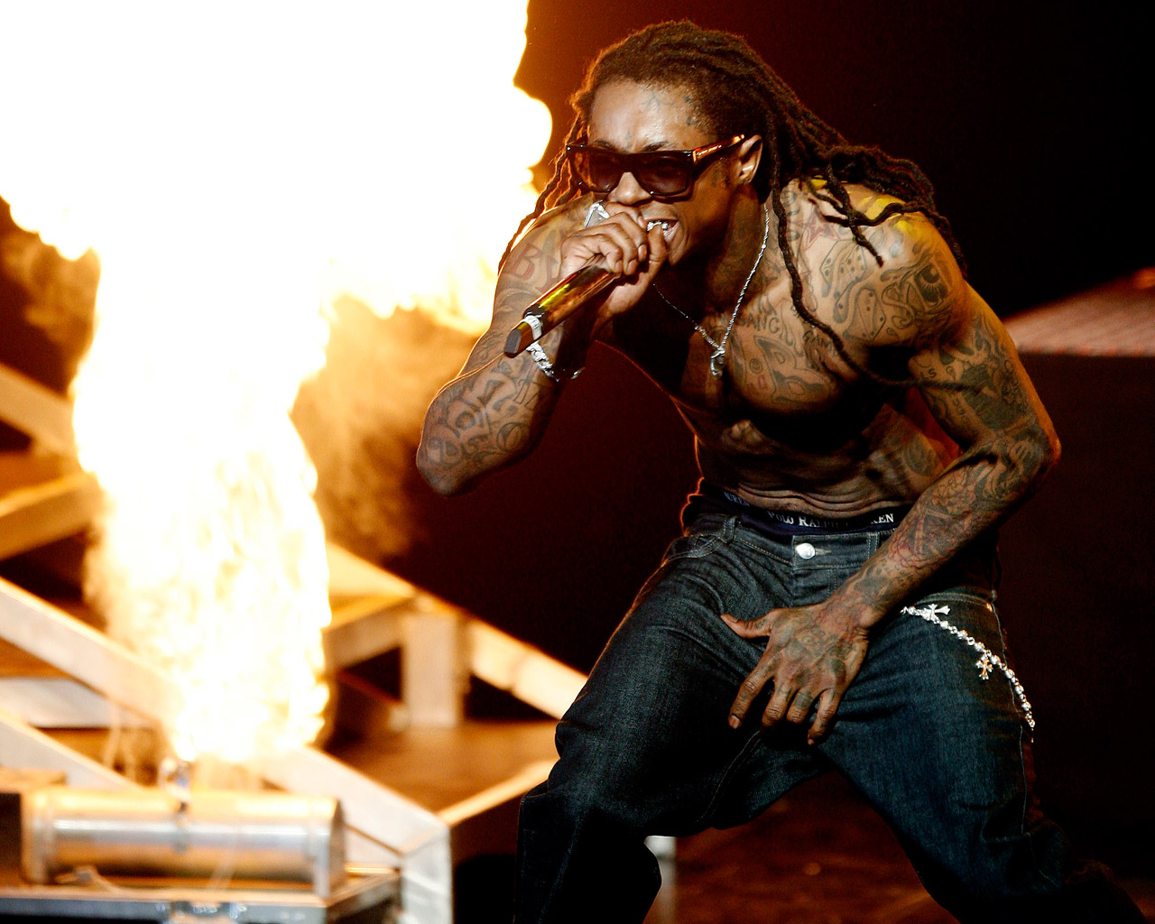 miley cyrus eyebrows: Lil Wayne Body Tattoos