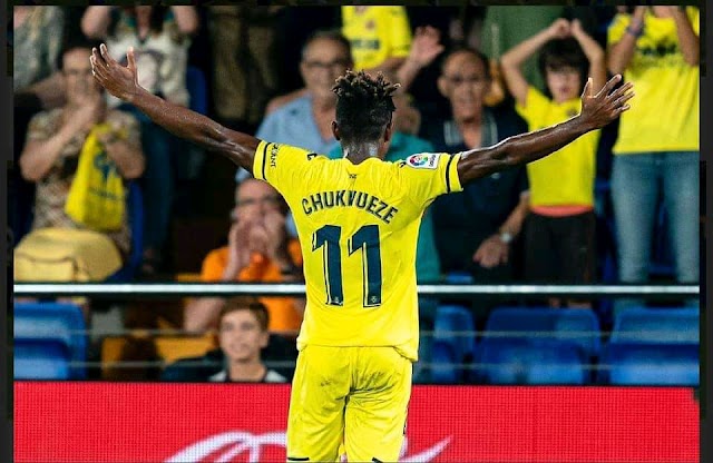 Villarreal Celebrates Chukwueze Kopa Trophy Nomination