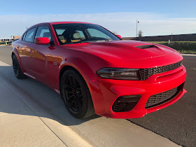 Front 3/4 view of 2020 Dodge Charger R/T Scat Pack Plus