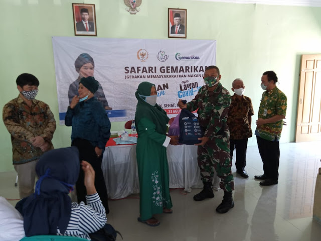 Kodim Sragen - Gerakan Memasyarakatkan Makan Ikan (GEMARIKAN) Kecamatan Mondokan