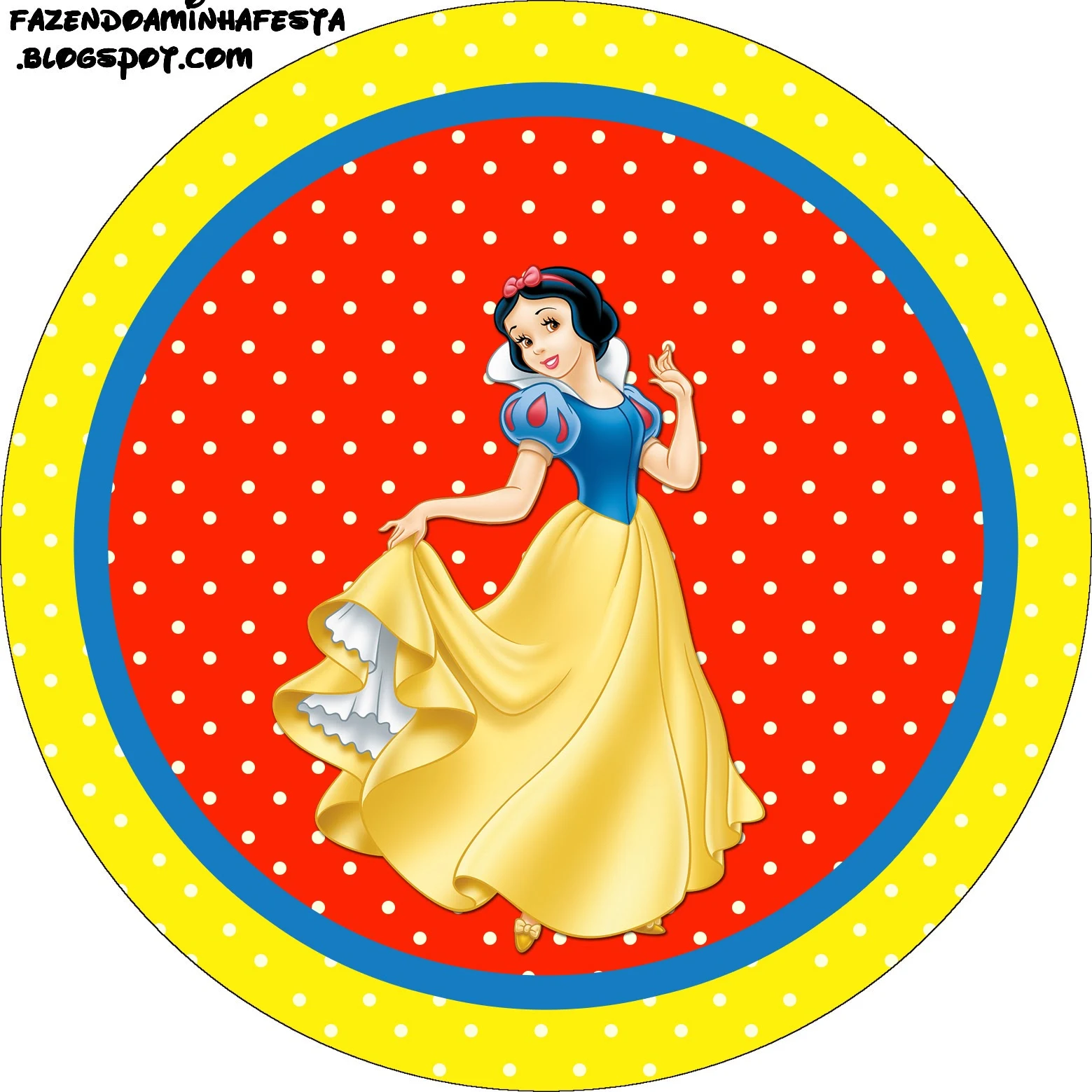 Snow White Toppers or Free Printable Candy Bar Labels.