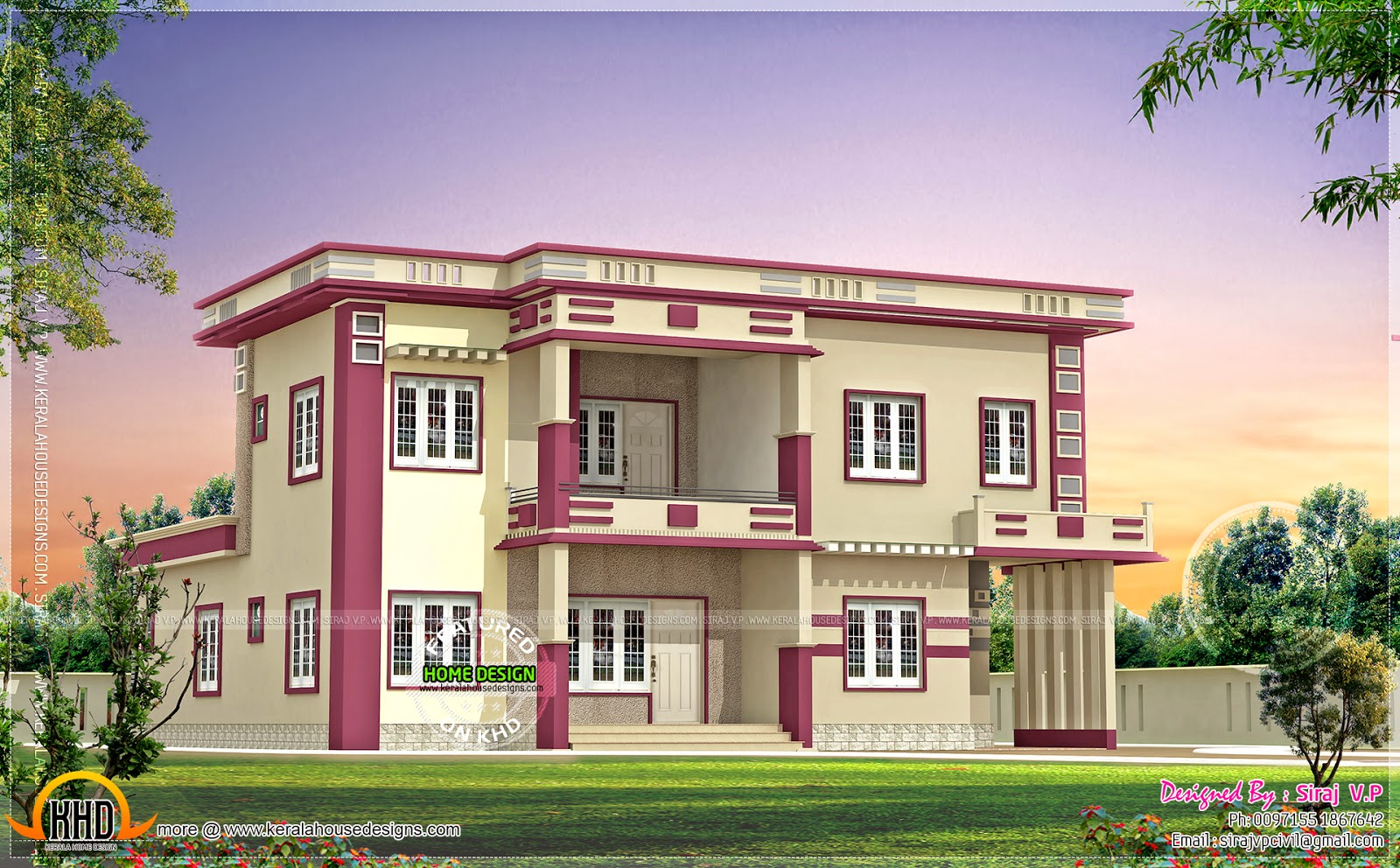 Kerala Home Design And Floor Plans Contemporary Villa In Coloring Wallpapers Download Free Images Wallpaper [coloring436.blogspot.com]