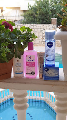 Forever Aloe Vera Roll on stick, gülşah aseton, Loreal Bonjuar nudista bb kream, nivea aqua sensation tonik ve krem