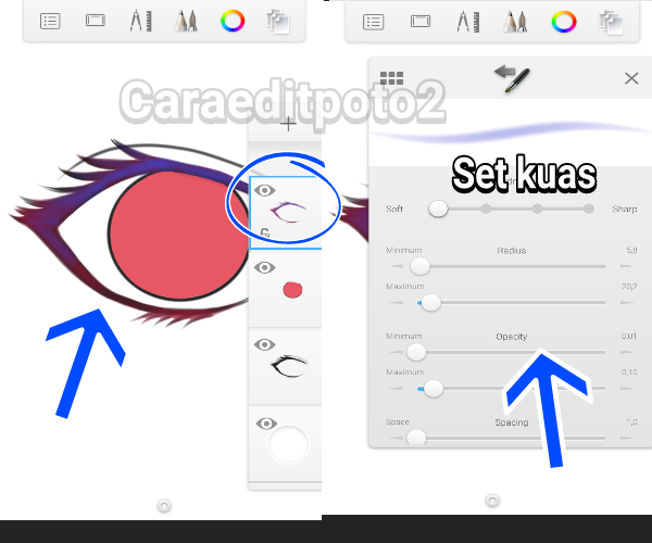 Belajar Membuat Mata Anime di Sketchbook Android  TEKNO 