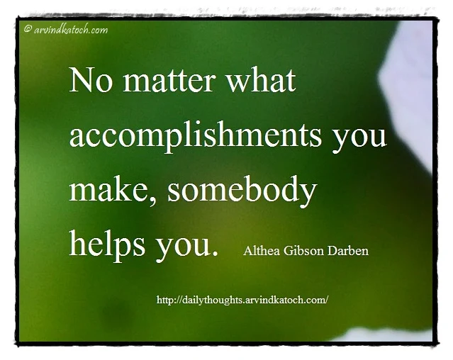 Daily Thought, Meaning, Accomplishments, Darben, Daily quote