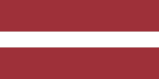 Bandeira da Letônia.