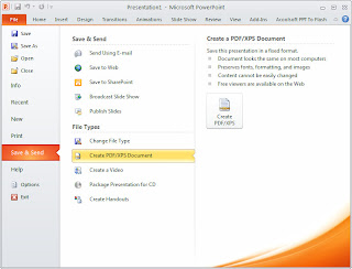 Save as PDF in Office 2010 - 1