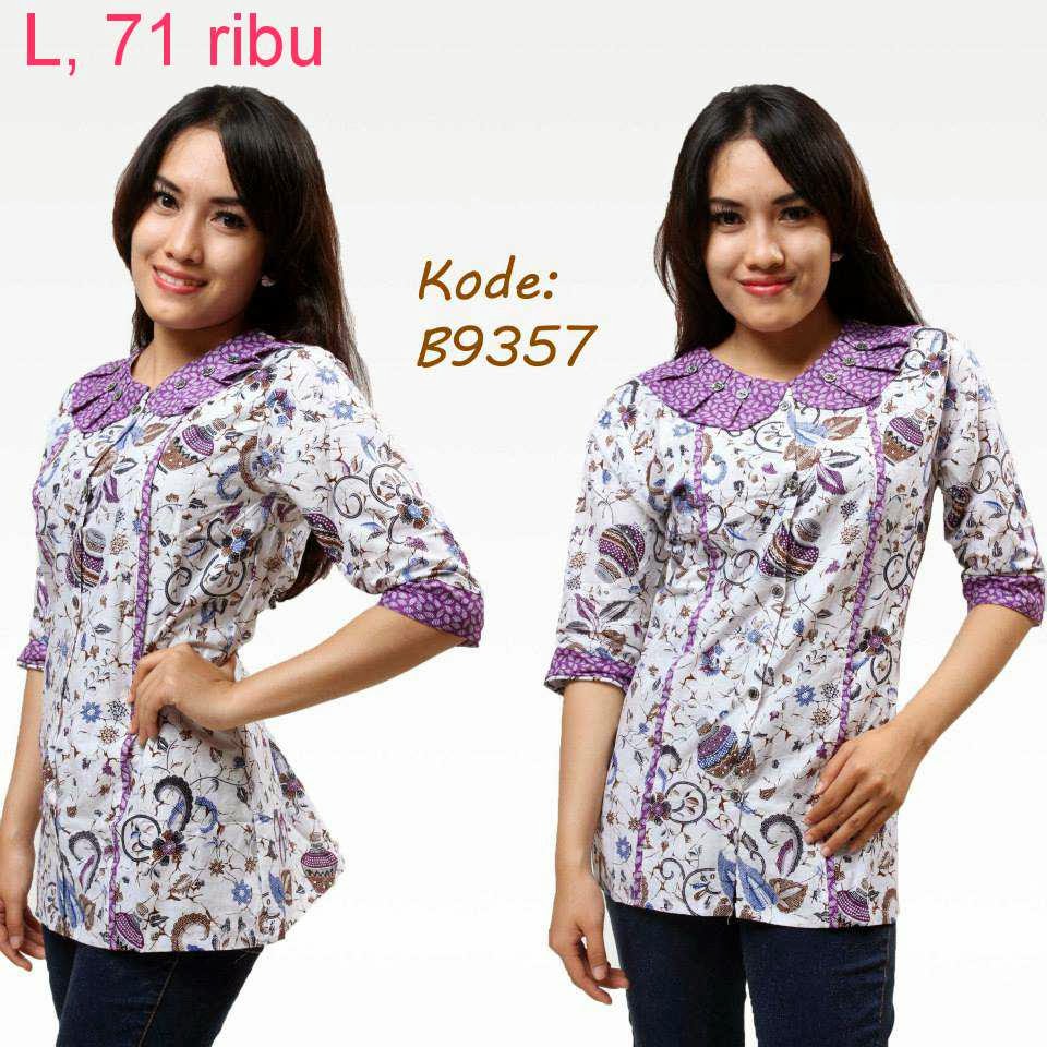 Contoh Model Baju  Batik Kerja Model Baju  Batik