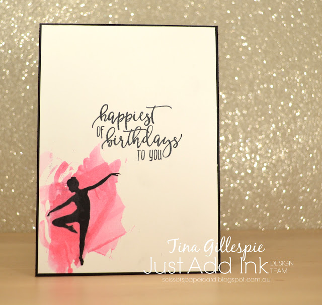 scissorspapercard, Stampin' Up!, Just Add Ink, Picture Perfect Birthday, Glimmer Paper, Smooshing