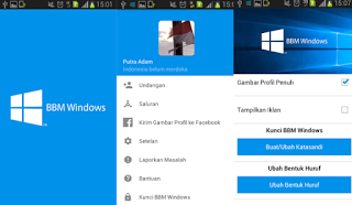 BBM Mod Windows Style v2.9.0.51 Apk Free Sticker
