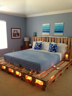 tempat tidur dari kayu
