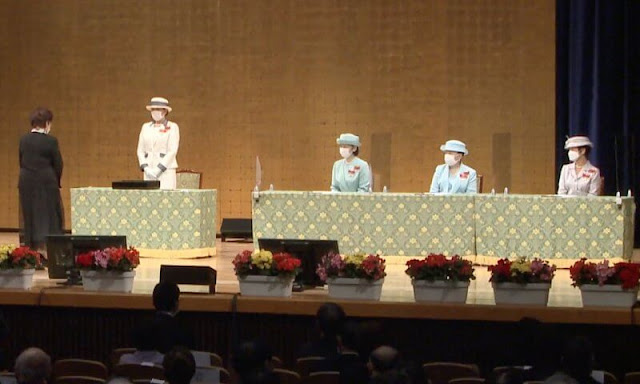 Empress Masako is the honorary president of the Japanese Red Cross Society. Crown Princess Kiko, Princess Nobuko and Princess Hisako