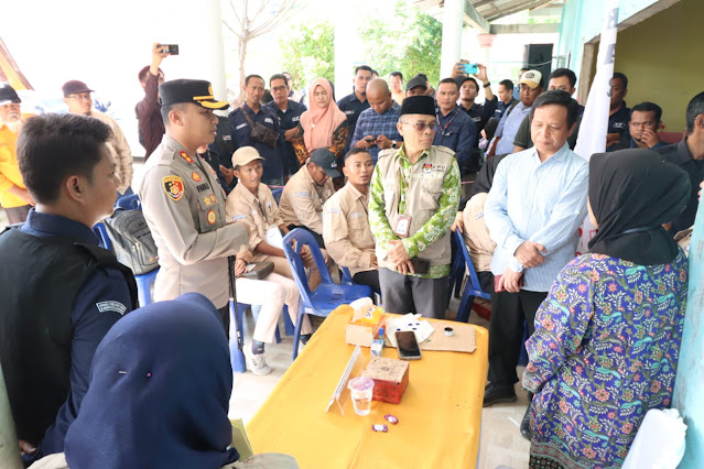 Kapolres Karimun Hadiri Simulasi Pemungutan dan Penghitungan Suara Pemilu 2024