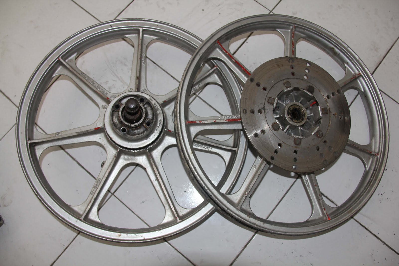 barang loak Velg bintang classic kawasaki