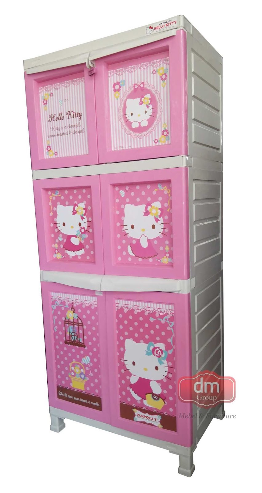  Lemari  Plastik Hello  Kitty  NAPOLLY Rp 650 000 DM MEBEL 