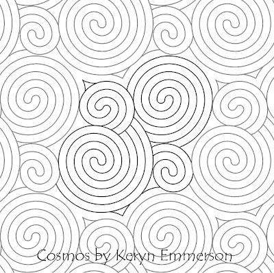 'Cosmos' digital pattern by Keryn Emmerson